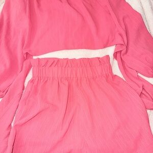Chic Pink Two-Piece Outfit